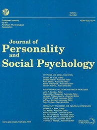 Journal Personality and Social Psychology