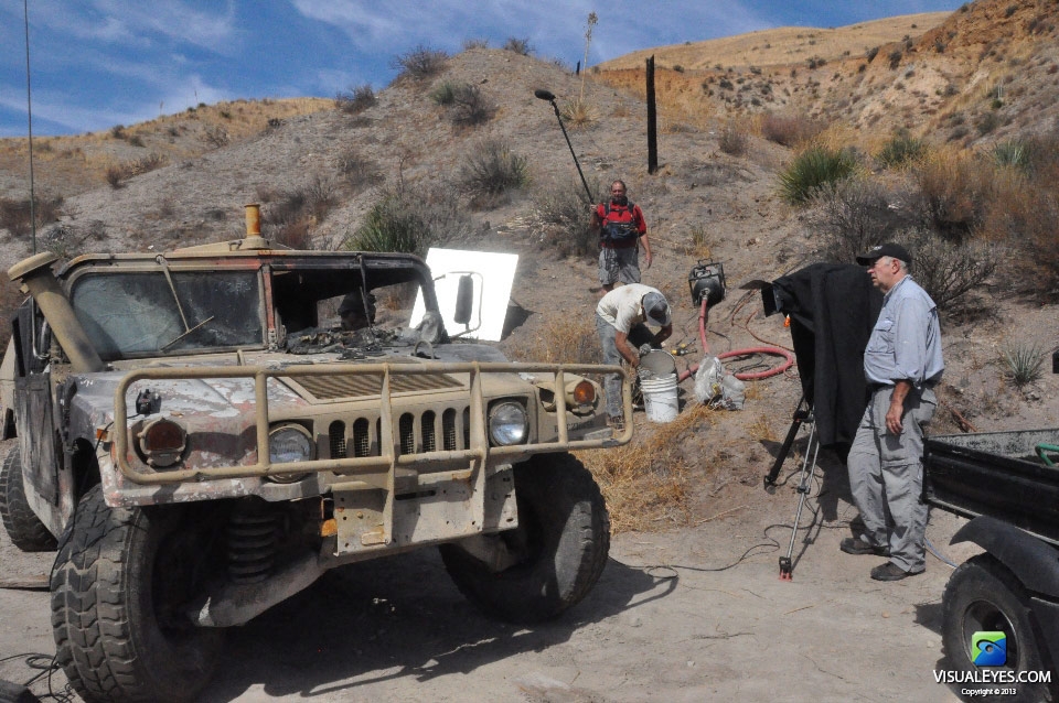 VISUAL EYES Emotive Storytelling Team captures Humvee post explosion