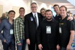 Dr. Gerard Gibbons and VISUAL EYES Emotive Storytelling Team and CEO Joe Lamond at NAMM 2013 with American Soldiers Network.