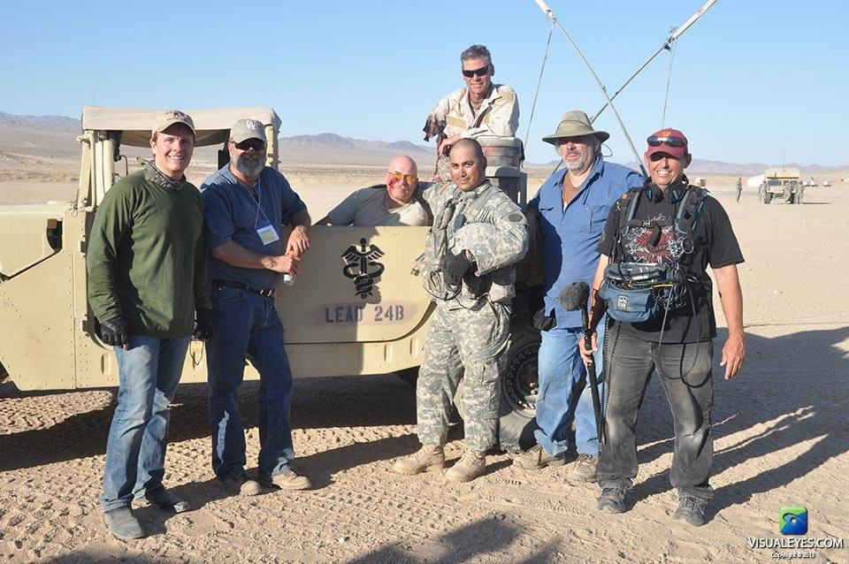 VISUAL EYES Emotive Storytelling Team with soldiers at Fort Irwin